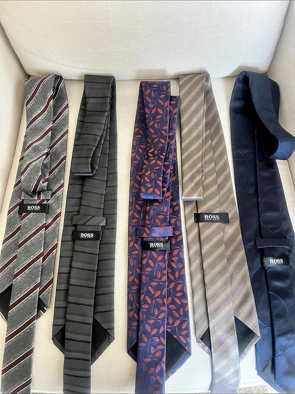 Hugo Boss Men's Tie Set in Blue & Gray